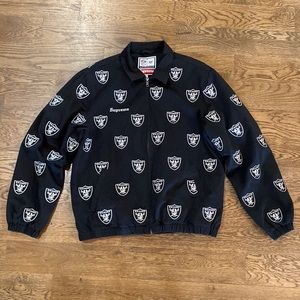 Supreme NFL x Raiders x ‘47 Embroidered Harrington Jacket